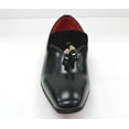 thumbnail image 5 of Mens After Midnight Black Glossy Shinny Tassel Slip on Loafer Shoes 6934, 5 of 7