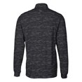 thumbnail image 3 of Men's Cutter & Buck Black Carolina Panthers Traverse Camo Print Stretch DryTec Quarter-Zip Top, 3 of 3