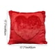 thumbnail image 3 of Funda de almohada de corazón de San Valentín 18x18, forro polar sintético rojo, funda de cojín suave y peluda en relieve, funda de almohada con cremallera de poliéster, sofá sofá decoración del hogar, 3 of 6