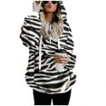thumbnail image 5 of asdoklhq Womens Plus Size Tops Clearance,Womens Fleece Sweatshirts With Pockets Sweatshirts Athletic Hoodies Pullover Outwear, 5 of 8