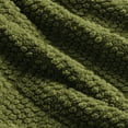 thumbnail image 3 of Whale Flotilla Fuzzy Fleece Twin Size Blanket for Bed, Soft Fluffy Jacquard Waffle Blankets for All Season, Lightweight and Warm, 60x80 Inch, Olive, 3 of 10