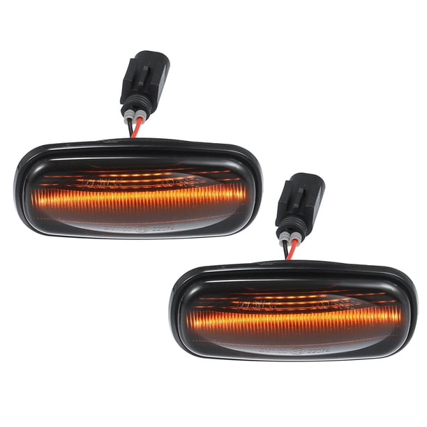 Par LED Marcador Lateral Ámbar Luz XGB000030 para Land Rover Transparente Ahumado
