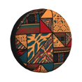 thumbnail image 2 of PUREYAH Abstract Geometric Brown Boho Rv Spare Tire Cover, Wheel Covers Protectors Universal Fit for Camping Travel Trailer Truck 14 inch, 2 of 6