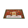 thumbnail image 1 of Tapis de Porte Rouges de Noël pour Entrée Extérieure, Tapis de Porte d'Entrée de Noël pour l'Intérieur, Tapis Brossé pour Vestibule de Porte d'Entrée, Tapis d'Entrée de Noël Anti-Saleté, Pas de Lavage, la Saleté Peut Être Coupée, Tapis Antidérapant, 1 of 7