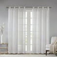 thumbnail image 2 of Home Essence Vina Leaf Embroidered Window Curtain Sheer, 2 of 6