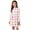 Beige, variant on Girls Easter Dress Long Sleeve with Bow A-Line Pastel Print Beige Church Dresses for Kids Sizes 4-14,Size 5-6 T