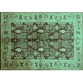 thumbnail image 1 of Ahgly Company Indoor Rectangle Oriental Turquoise Blue Industrial Area Rugs, 8' x 12', 1 of 4