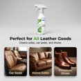 thumbnail image 5 of Multi-Purpose Leather Care, Leather Furniture Cleaner, Leather Couch Cleaner, Leather Restorer for Couches, 100Ml 4.5X3 in Travel-Sized Formula, Removes Leather Stains, Restores, 5 of 7