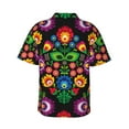 thumbnail image 3 of Fotbe Traditional Floral Polish Hawaiian Shirt For Men Unisex Summer Beach Casual Short Sleeve Cotton Linen Button Down Shirts-X-Large, 3 of 9