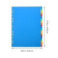 thumbnail image 2 of OULII 5Pcs Household Binder Tabs Dividers Assorted Color for Document Management and Folder Indexing Quick Reference, 2 of 8