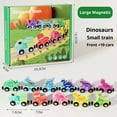 thumbnail image 4 of 11 PCS Dinosaur Theme Wooden Train Set for Kids, Early Education Magnetic Train Set with Exquisite Gift Box, Cognitive Skill Development, Toddler Educational Toys for Boys Girls Learning Activities, 4 of 9