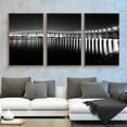 thumbnail image 2 of wall26 Floating Framed Canvas Wall Art for Living Room, Bedroom Black and White Landscape Canvas Prints for Home Decoration Ready to Hang - 24"x36"x3 Panels, 2 of 4