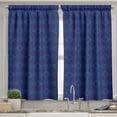 thumbnail image 2 of Ambesonne Abstract Valance & Curtain, Mosaic Art Dashed Squares, 55"x24", Dark Blue and Indigo, 2 of 7