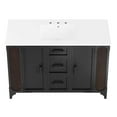 thumbnail image 6 of Modway Steamforge 48" Single Sink Bathroom Vanity in White Black, 6 of 11