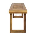 thumbnail image 3 of Outdoor Dining Bench Pair | Functional in Patio Spaces | Durable Hardwood Acacia | Protects from UV and Water, 3 of 6