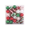 thumbnail image 6 of Lksixu Christmas Tree Ball Ornaments Gift Box Set, 50 Pcs Red & Green Shatterproof Glitter Multi-Style Hanging Ball Bauble Sphere, Christmas Decorations Christmas Theme Pendant for Wedding Party, 6 of 7