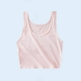 thumbnail image 4 of ATOGUTA Girl's Tank Tops Size 9-14 Kids Athletic Seamless Stretchy Crop Tops Dance Yoga Pink, 4 of 4