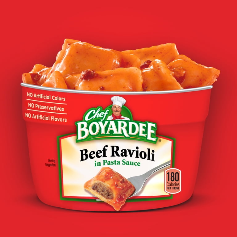 Chef Boyardee Beef Ravioli in Pasta Sauce Microwave Meal 7.5 oz