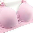 thumbnail image 2 of Womans Solid Color Comfortable Hollow Out Perspective Bra Underwear No Rims, 2 of 8