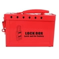 thumbnail image 2 of Lockout Tagout Lock Box, Sturdy Construction LOTO Box 12 Hole  For Industrial Use, 2 of 8