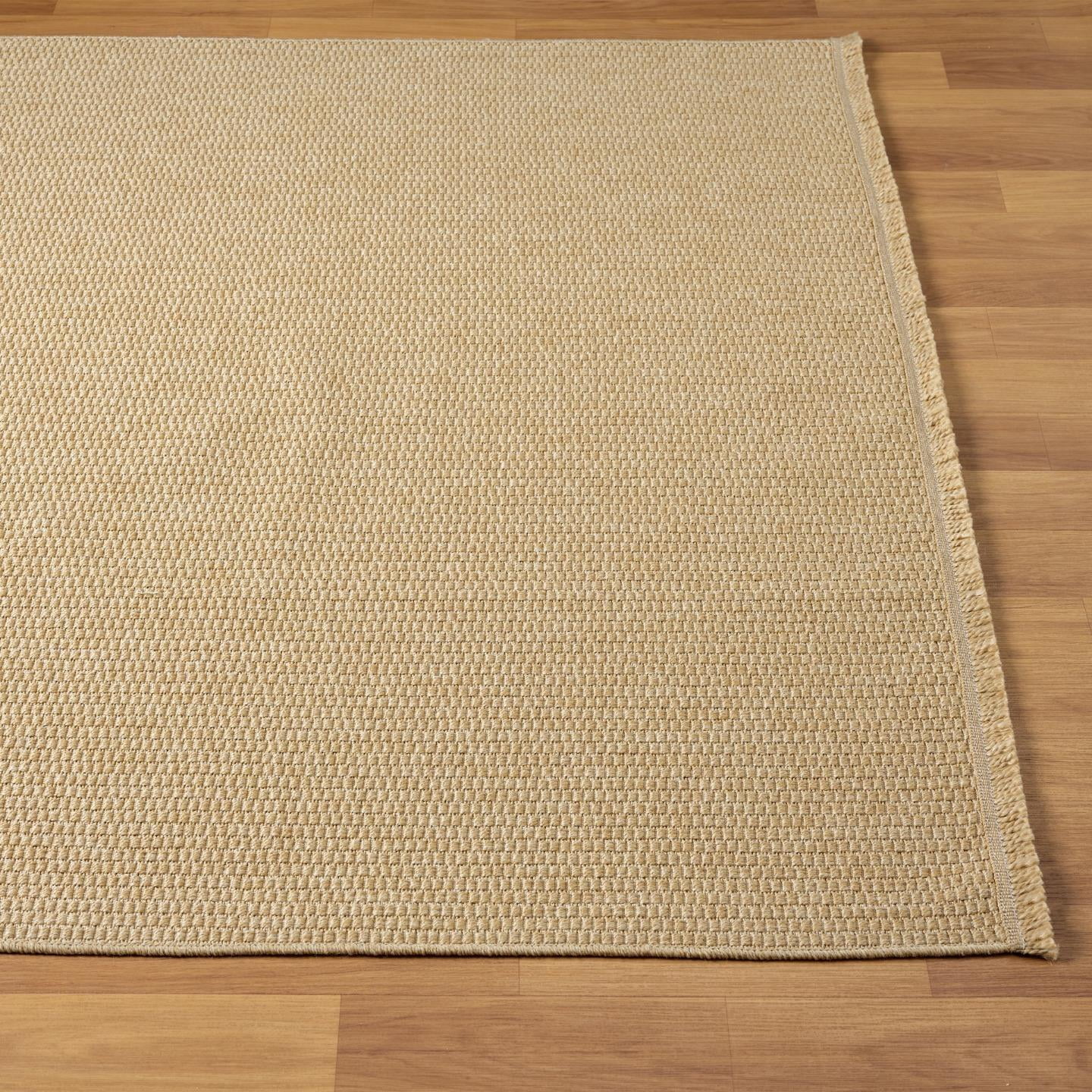 Luxe Weavers Modern Farmhouse Jute 8x10 Area Rug Neutral Fringe Carpet