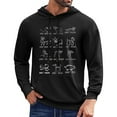 thumbnail image 1 of VBARHMQRT Cropped Sweatshirt Men's Fashion Casual Part Print Hooded Pullover Long Sleeve Drawstring Hooded Sweater Tops, 1 of 4