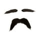 thumbnail image 3 of 2 piezas de bigote falso y cejas falsas, barba falsa para fiesta de festival, Halloween, hombres, 3 of 8