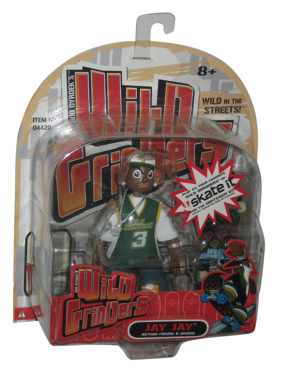 Rob Dyrdek's Wild Grinders Jay Jay Action Figure w/ Skate Board