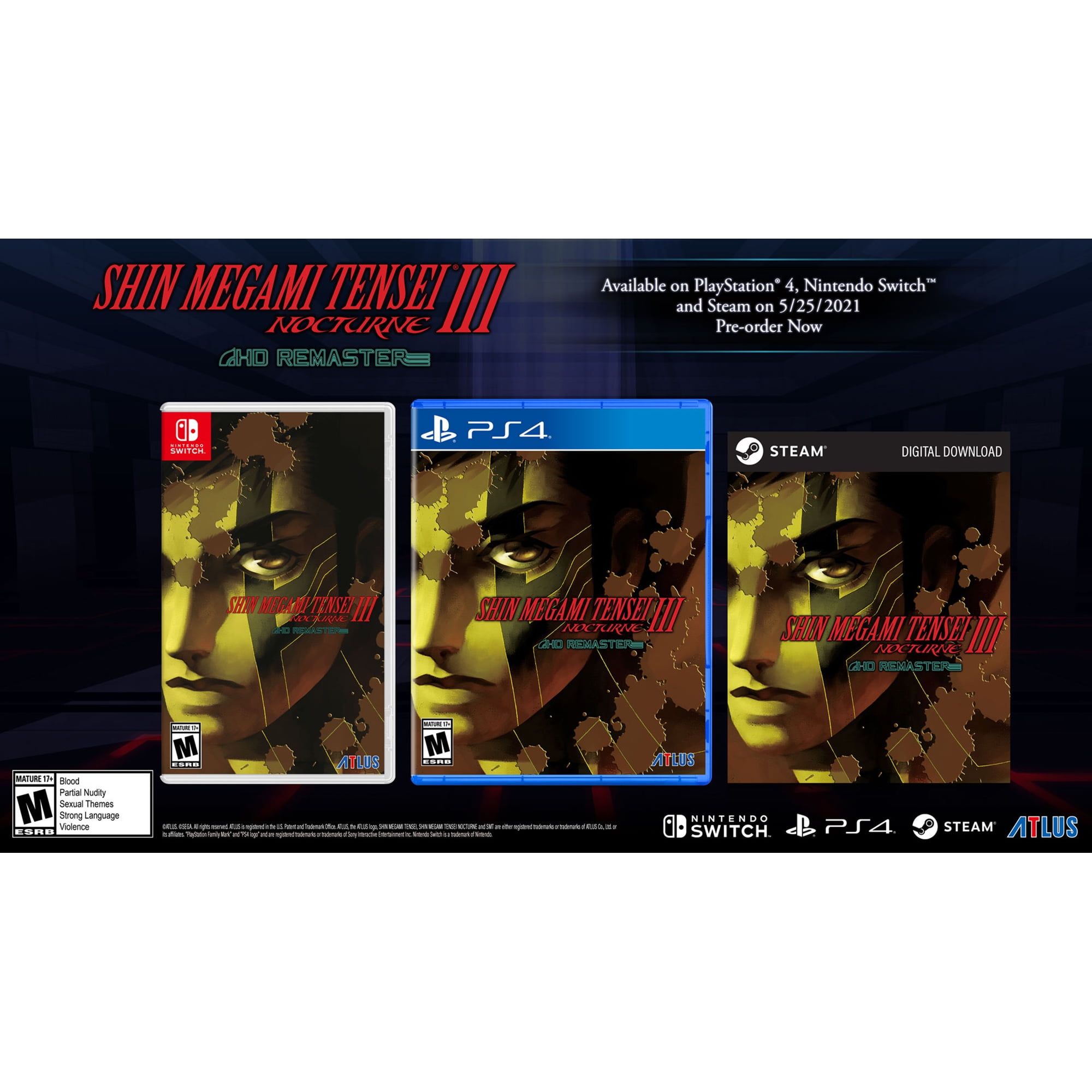 Shin Megami Tensei III: Nocturne HD Remaster - Nintendo Switch, Nintendo  Switch