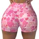 thumbnail image 2 of Fotbe Love Shorts Sin Costuras – Shorts Deportivos de Cintura Alta para Mujer, Elásticos para Gimnasio, Yoga, Running o Ciclismo-Medium, 2 of 8