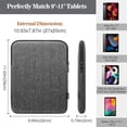 thumbnail image 2 of Funda para tablet MoKo de 9 a 11 pulgadas para iPad Air 5 10.9 2022, color negro, 2 of 7