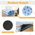 thumbnail image 5 of 2 Pack Reusable Guinea  Cage Liners, 47" x 24" Washable Pee Pads,  Absorbent Waterproof Anti Slip Mat for Rabbit Hamster Small Animals - Blue, 5 of 6