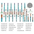 thumbnail image 5 of Makeup Brushes, 20-pieces, Premium Cosmetic Makeup Brush Set For Blending Foundation Powder Blush Concealers Highlighters Eyeshadow Brush Kit, 5 of 5