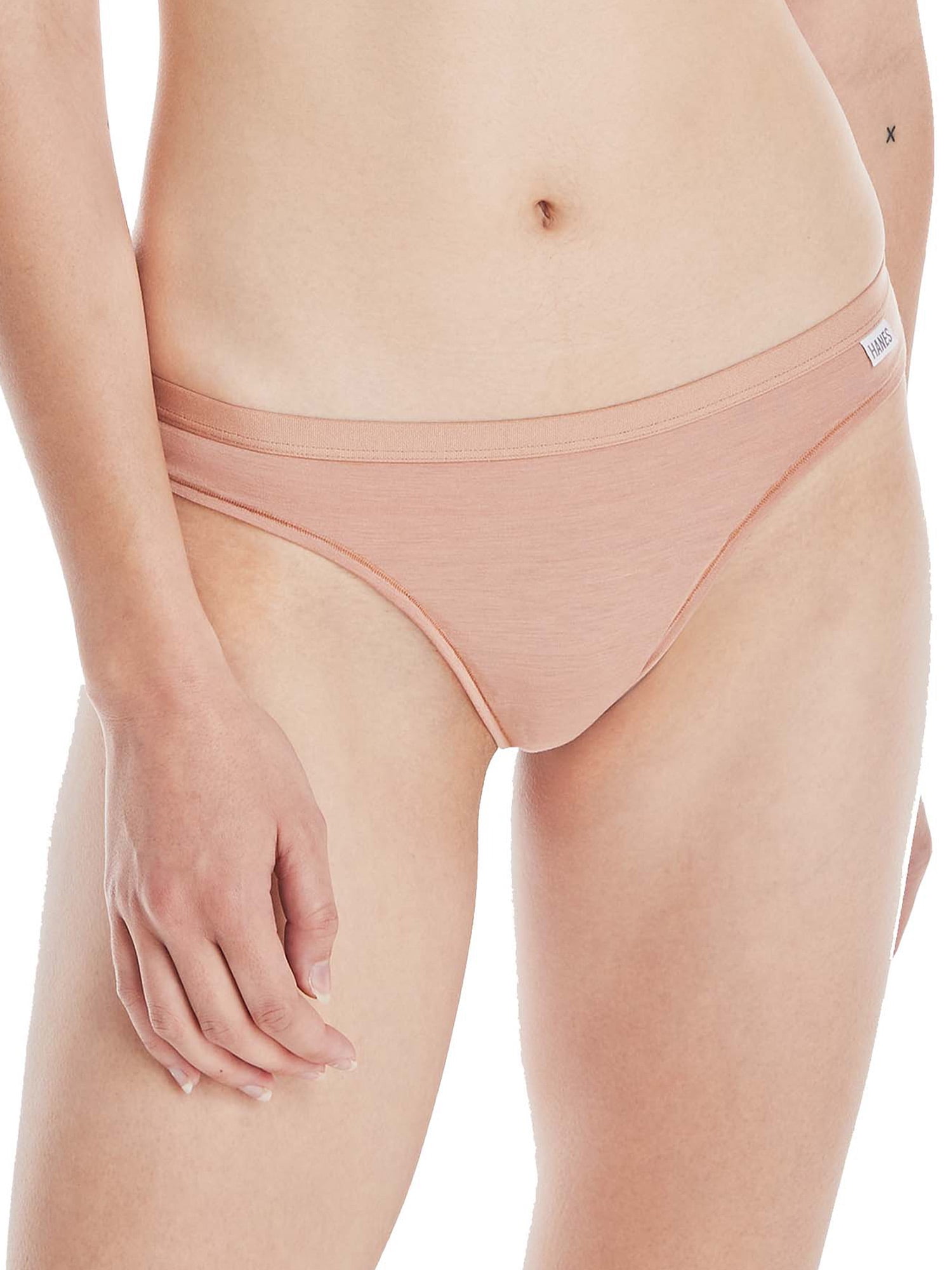 Hanes Classics Womens Cotton Modal Thong , 3 Pack