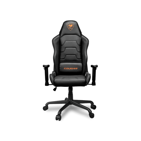 Cougar Armor Air Gaming Chair Dual High Back Ergonomic Breathable PVC Leather  Adjustable Armrest  Reclaining Backrest up to 160º Tilt Mechanism, Black