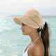 thumbnail image 2 of Gorro de sol plegable UPF 50 Plus, sombrero de coleta con coleta para senderismo en la playa y actividades al aire libre, 2 of 5