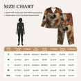 thumbnail image 4 of Honeii Vintage Shiba Inu Art Print Women's Pajama Sets Long Sleeve Button Down Sleepwear Nightwear Soft Pjs Lounge Sets 2PCS-Medium, 4 of 7