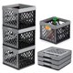 thumbnail image 1 of Caja de almacenamiento CleverMade CleverCrates, piedra de 25 l/6 galones, paquete de 3, 1 of 9
