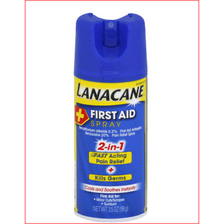 Lanacane First Aid Spray, 3.5 Oz (Best First Aid For Burns)