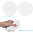 thumbnail image 2 of Bath Tub Stopper for Drain, 6 Inches Silicone Shower Drain Bath Plug Stopper for Kitchen, Bathroom, Laundry (White) 2 Pack, 2 of 7