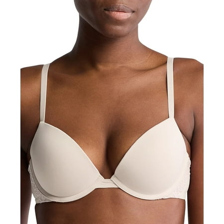 Calvin Klein CEDAR Lace-Trim Push-up Plunge Bra  US 34B  UK 34B