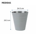 thumbnail image 2 of Bote de Basura 8 Litros Gris | Basurero Compacto para Baño, Cocina u Oficina | Cesto de Residuos Práctico y Resistente, 2 of 6