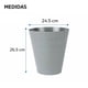 thumbnail image 2 of Bote de Basura 8 Litros Gris | Basurero Compacto para Baño, Cocina u Oficina | Cesto de Residuos Práctico y Resistente, 2 of 6