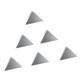 thumbnail image 1 of Etiqueta de la pared calcomanías de pared calcomanías de decoración del hogar triangular para sala de estar para dormitorio para pared de fondo de TV para pared de fondo de ANGGREK Otros, 1 of 8