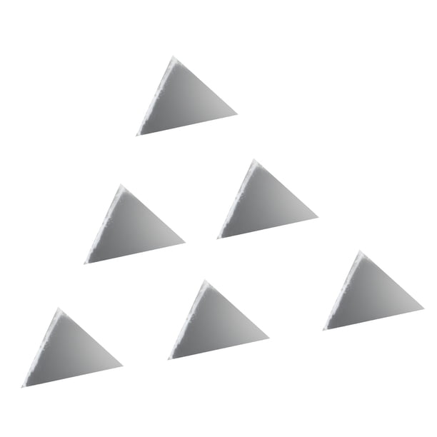 Etiqueta de la pared calcomanías de pared calcomanías de decoración del hogar triangular para sala de estar para dormitorio para pared de fondo de TV para pared de fondo de ANGGREK Otros