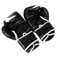 thumbnail image 4 of 1 par de guantes de entrenamiento de boxeo de 10 oz guantes de boxeo con saco de arena para hombres y mujeres negros, 4 of 10