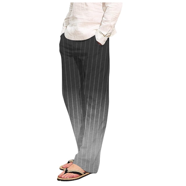 Pantalones de pijama largos de poliéster para hombre, informales, con estampado a cuadros, holgados y deportivos.