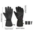 thumbnail image 3 of Mupvlun Heated Gloves Rechargeable, Heated Motorcycle Gloves, 5V 5000mAh Rechargeable Battery, 3 Heating Level, for Snow Cycling Skiing Hunting Black, 3 of 9