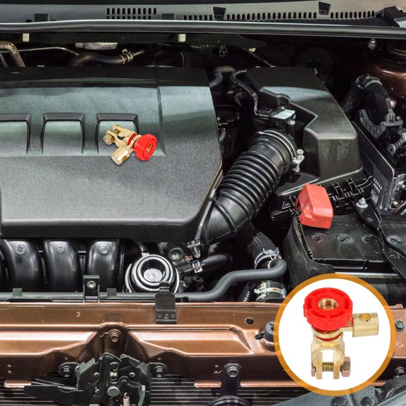 Raindrops Top Post Battery Terminal Automotive Battery Terminal Clamp Copper Quick Connect Battery Connector For Marine Car Boat Rv Vehicles