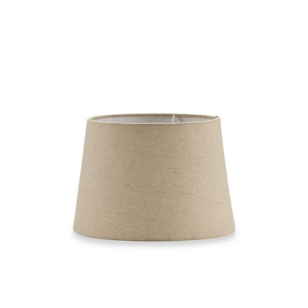 Small 10 Inch Hardback Burlap Drum Lamp Shade In Oatmeal Com Inch Hardback Burlap Drum Lamp Shade, Burlap Tapered Drum Lamp Shade